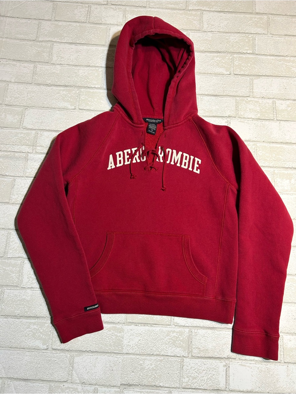 Abercrombie Y2K 90s Hooded Sweatshirt Size Medium